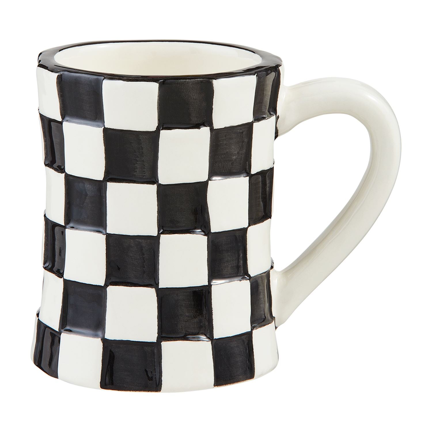 Checkered Bistro Mugs