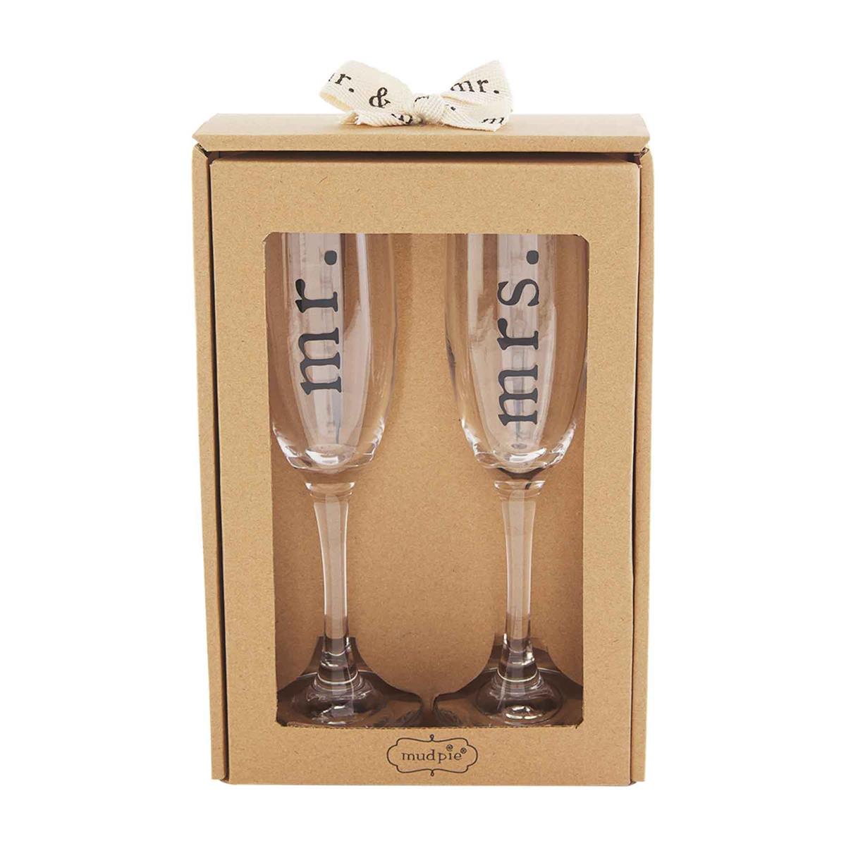 Mr & Mrs Boxed Champagne Glass