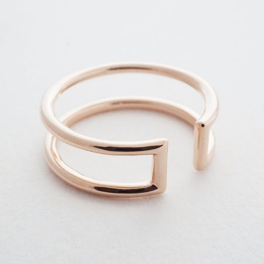 Double Stack Ring | Rose Gold