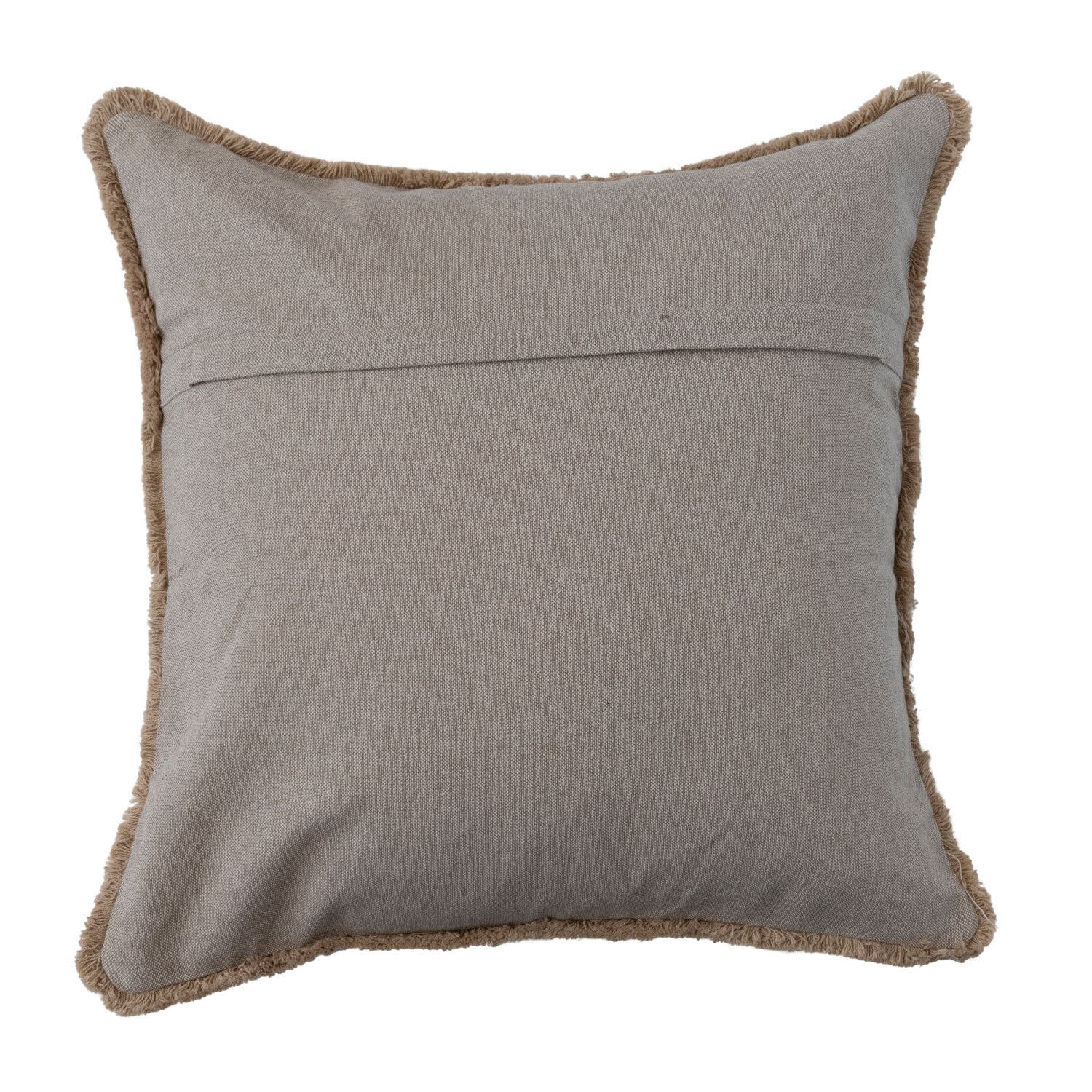 Embroidered Cotton Chambray Pillow