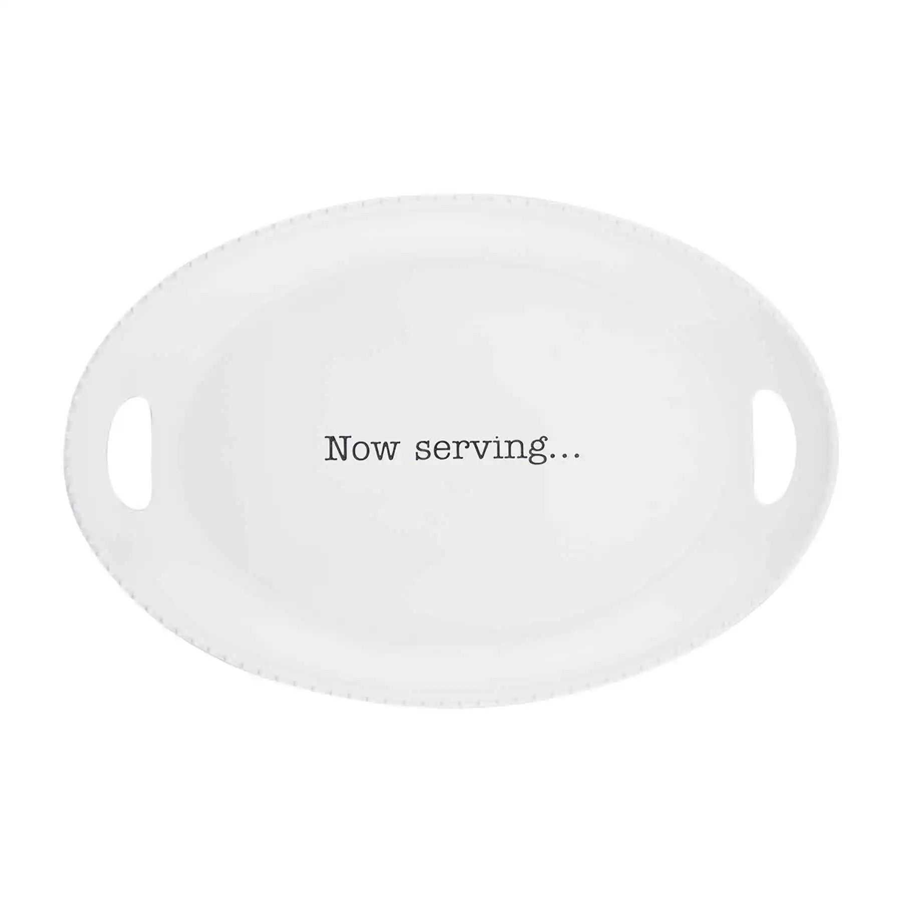 Now Serving Melamine Platter
