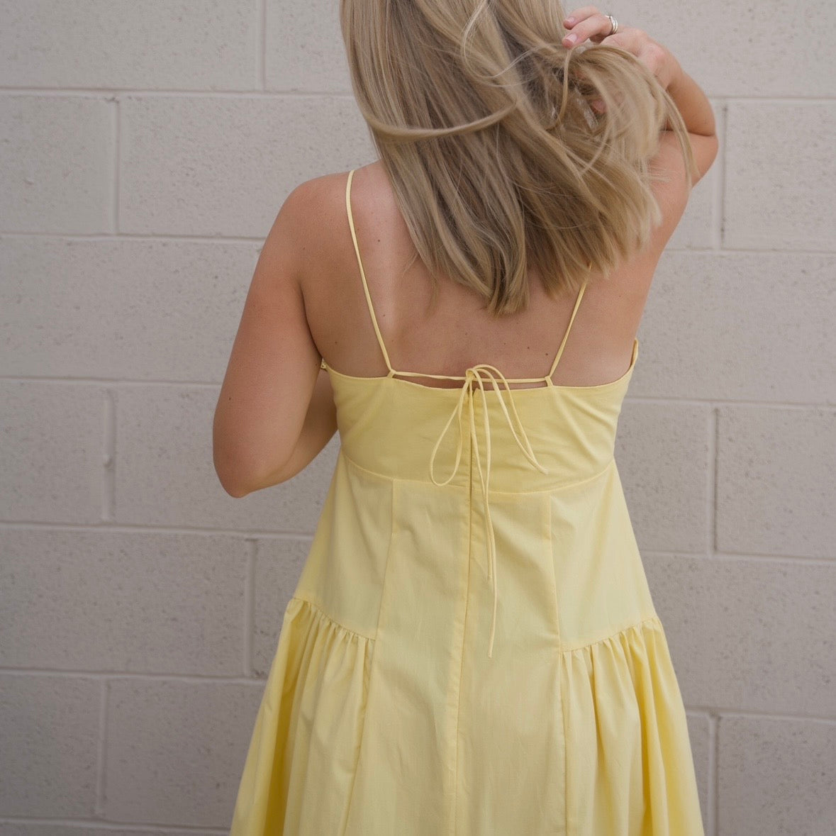Yellow Lace Maxi Dress