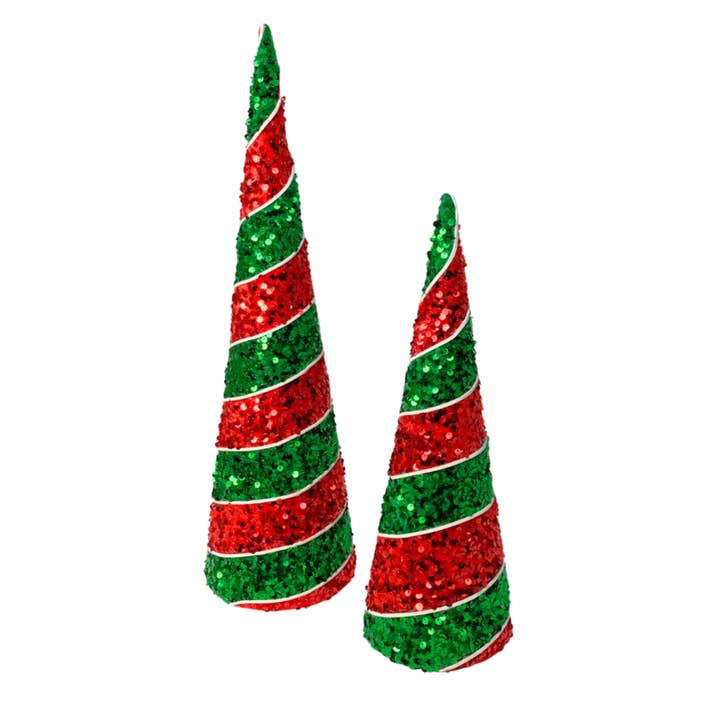 Red & Green Sequin Trees