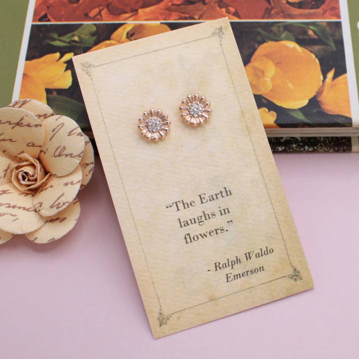 Literary Quote Post Earrings