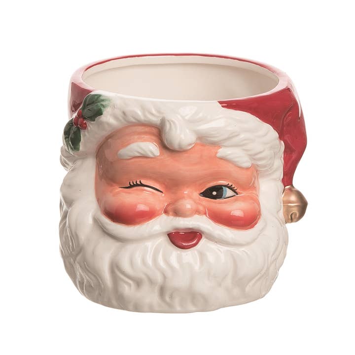 Retro Santa Figural Bowl