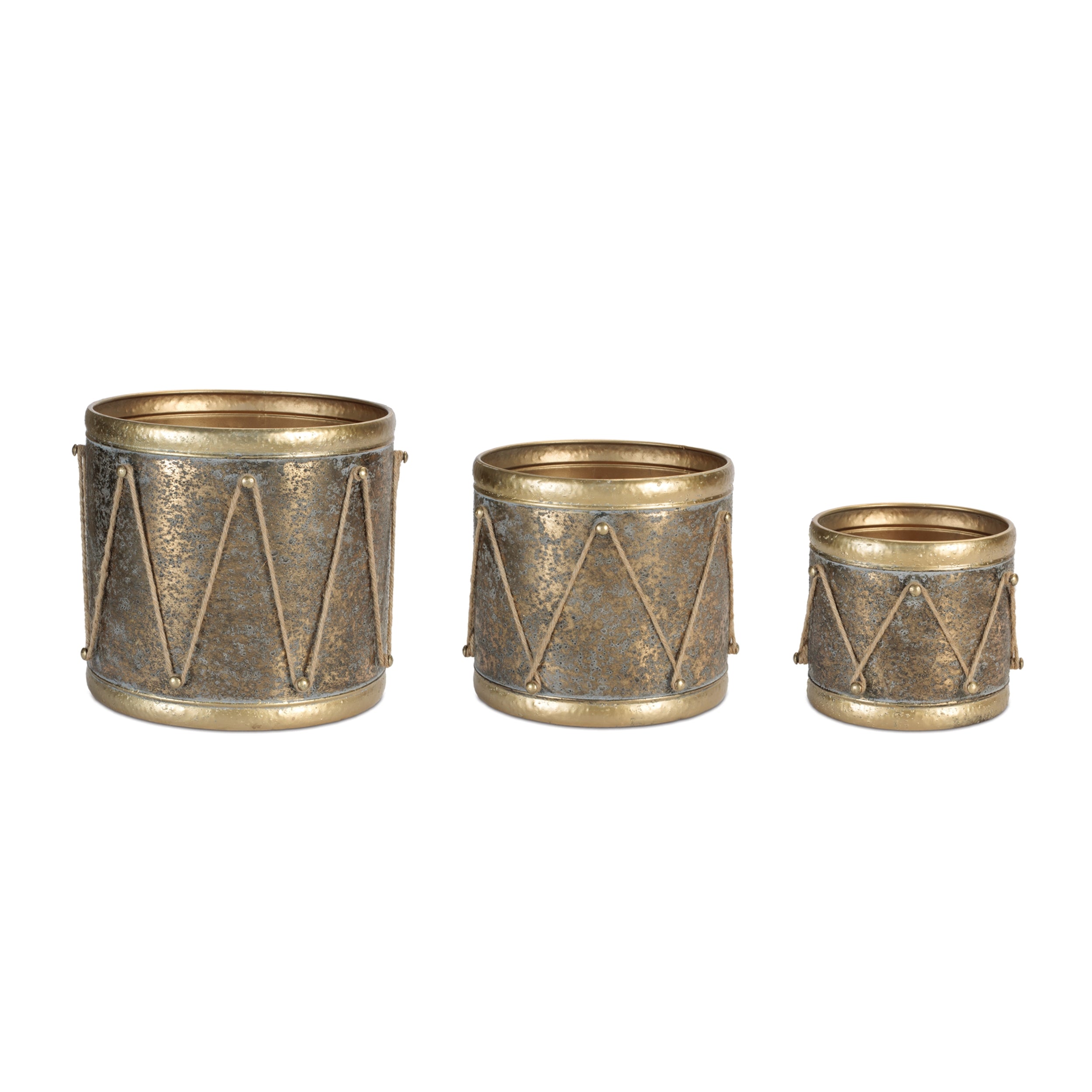 Metal & Rope Drum Container