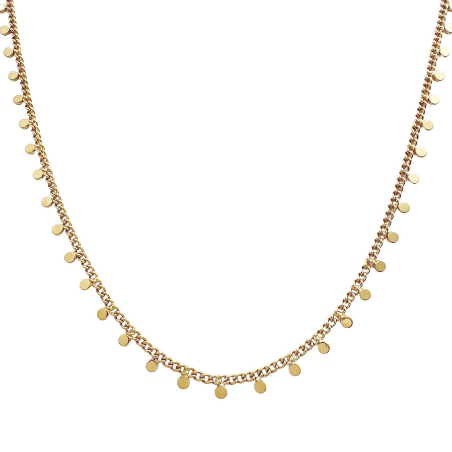 Disco Chain Necklace | Gold