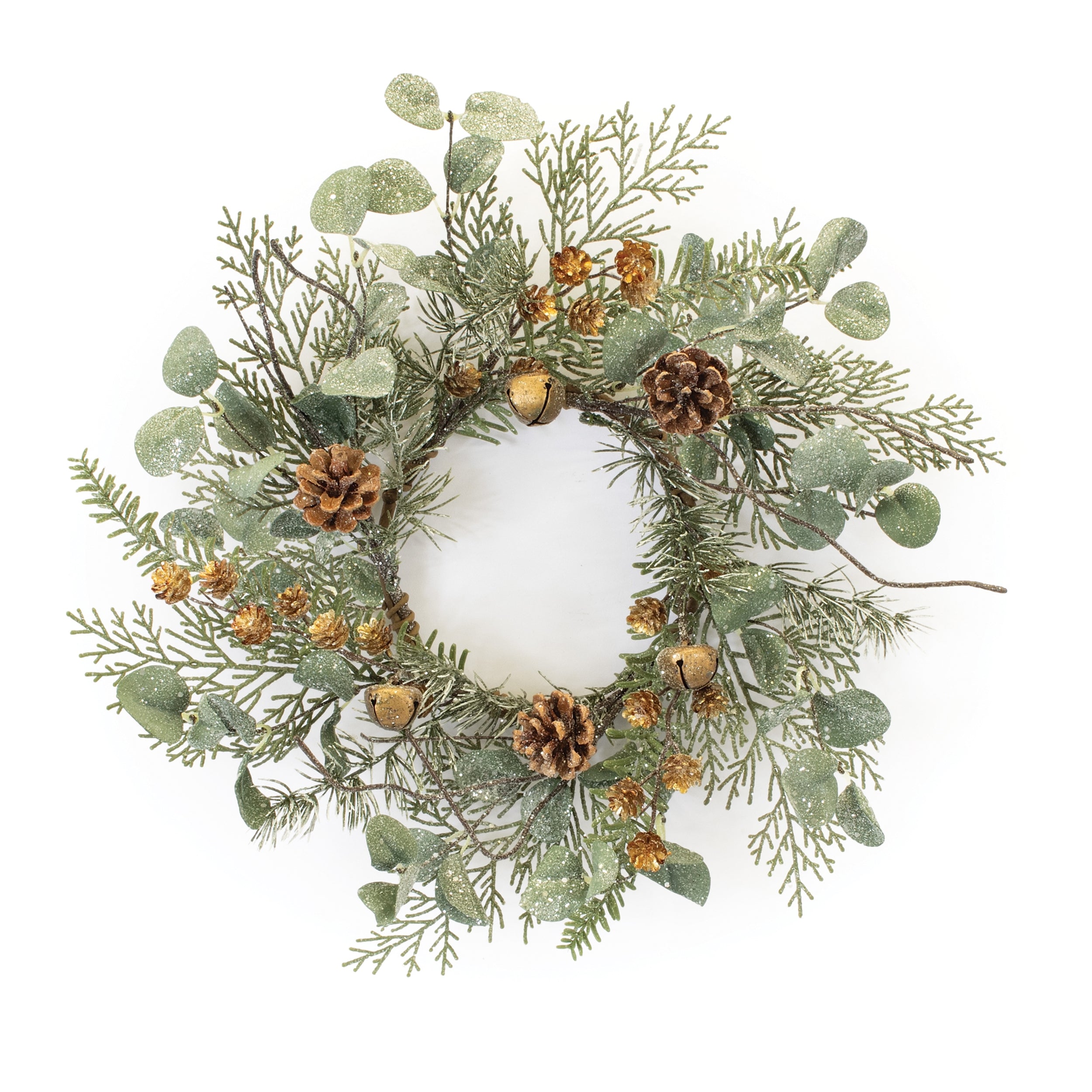 18" Pine & Eucalyptus Candle Ring