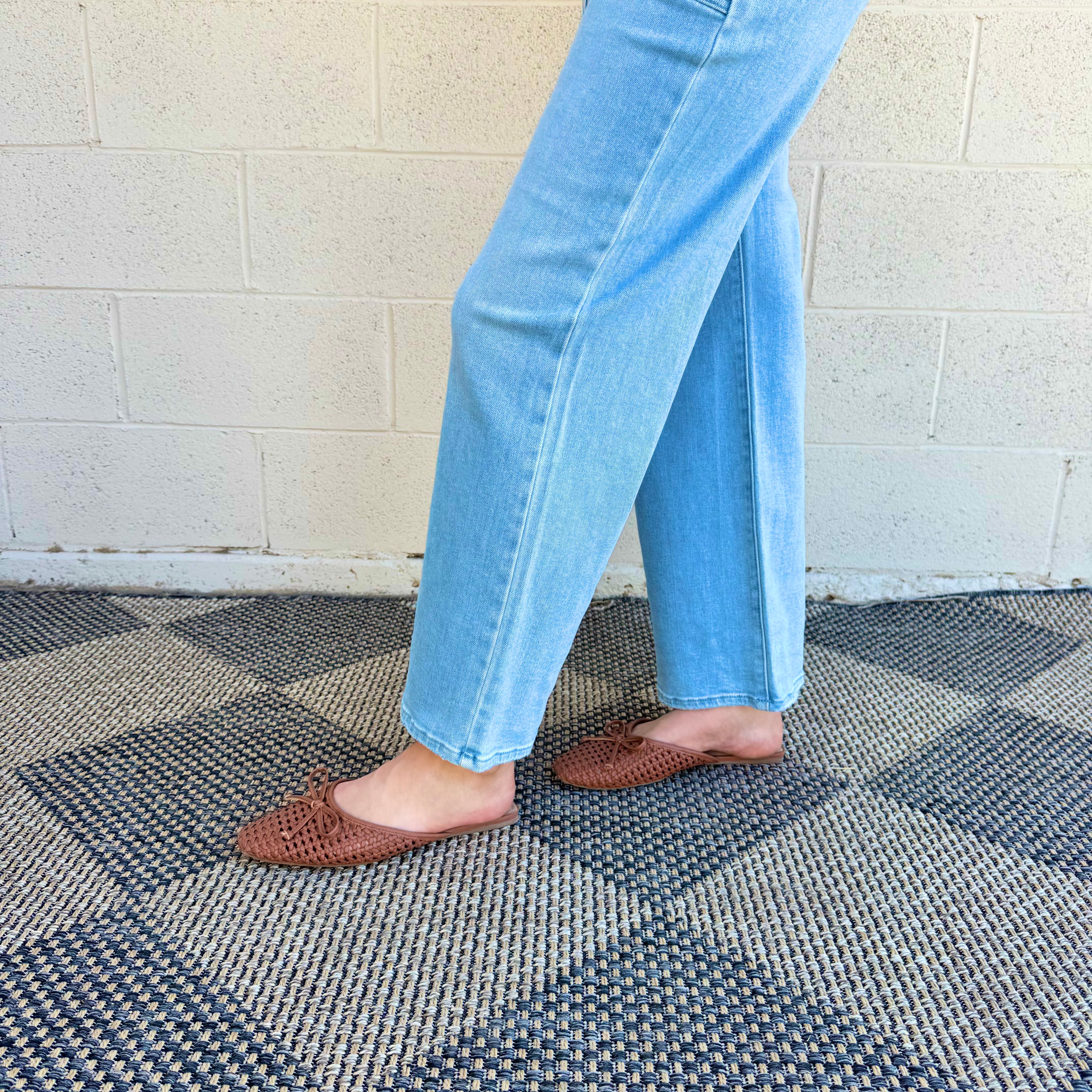 Cargo Wide Leg Light Denim