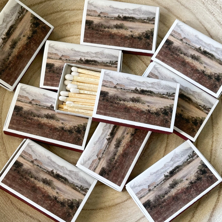 Vintage Desert Landscape Matches