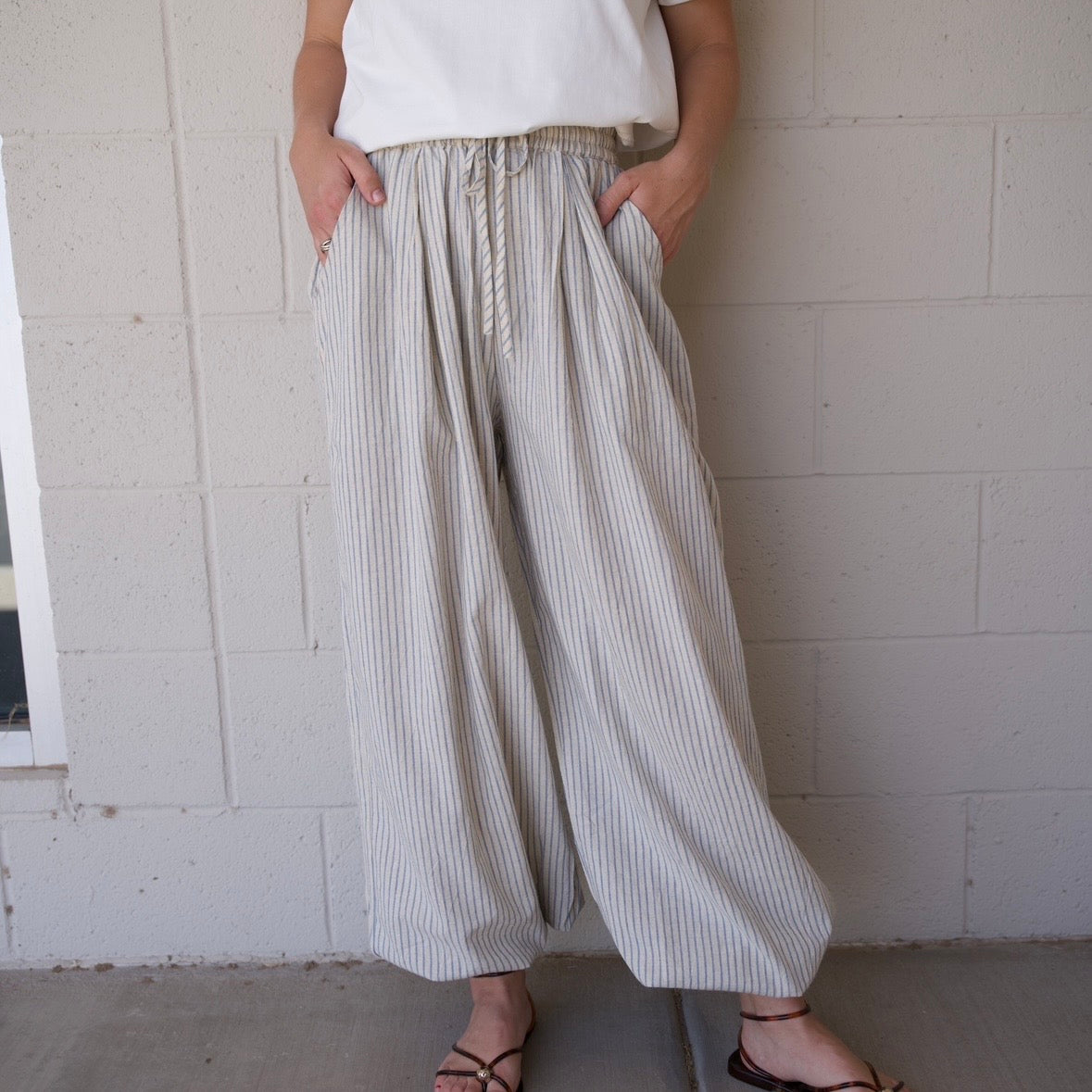 Striped Balloon Pants