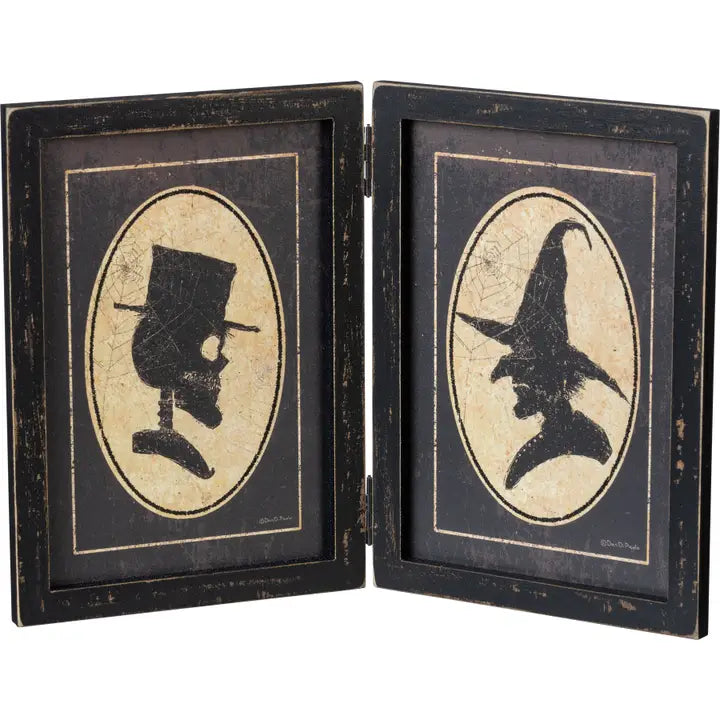 Halloween Portraits Hinged Sign