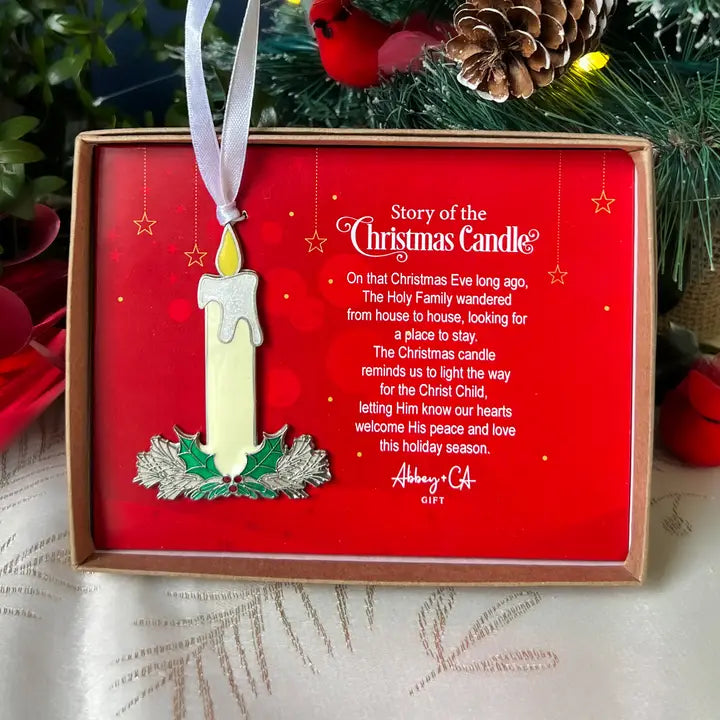 Christmas Candle Story Ornament