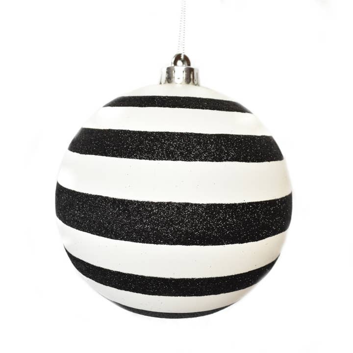 Glitter Horizontal Striped Ornament