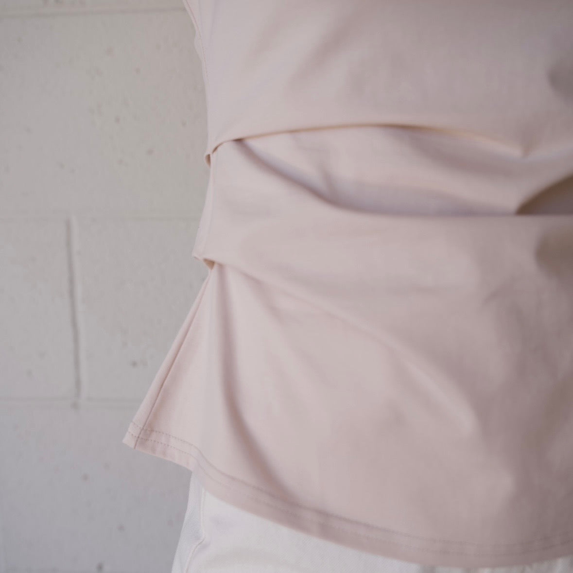 Side Pleated Sleeveless Top