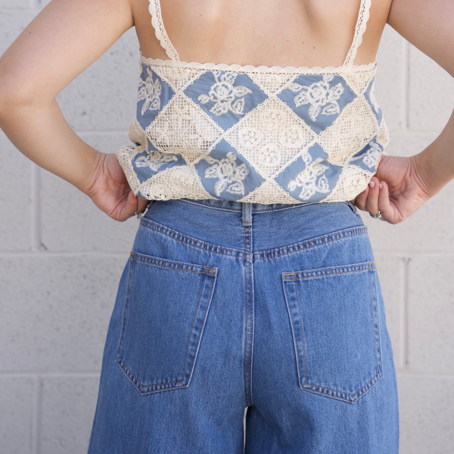 Crochet Patch Work Cami Top