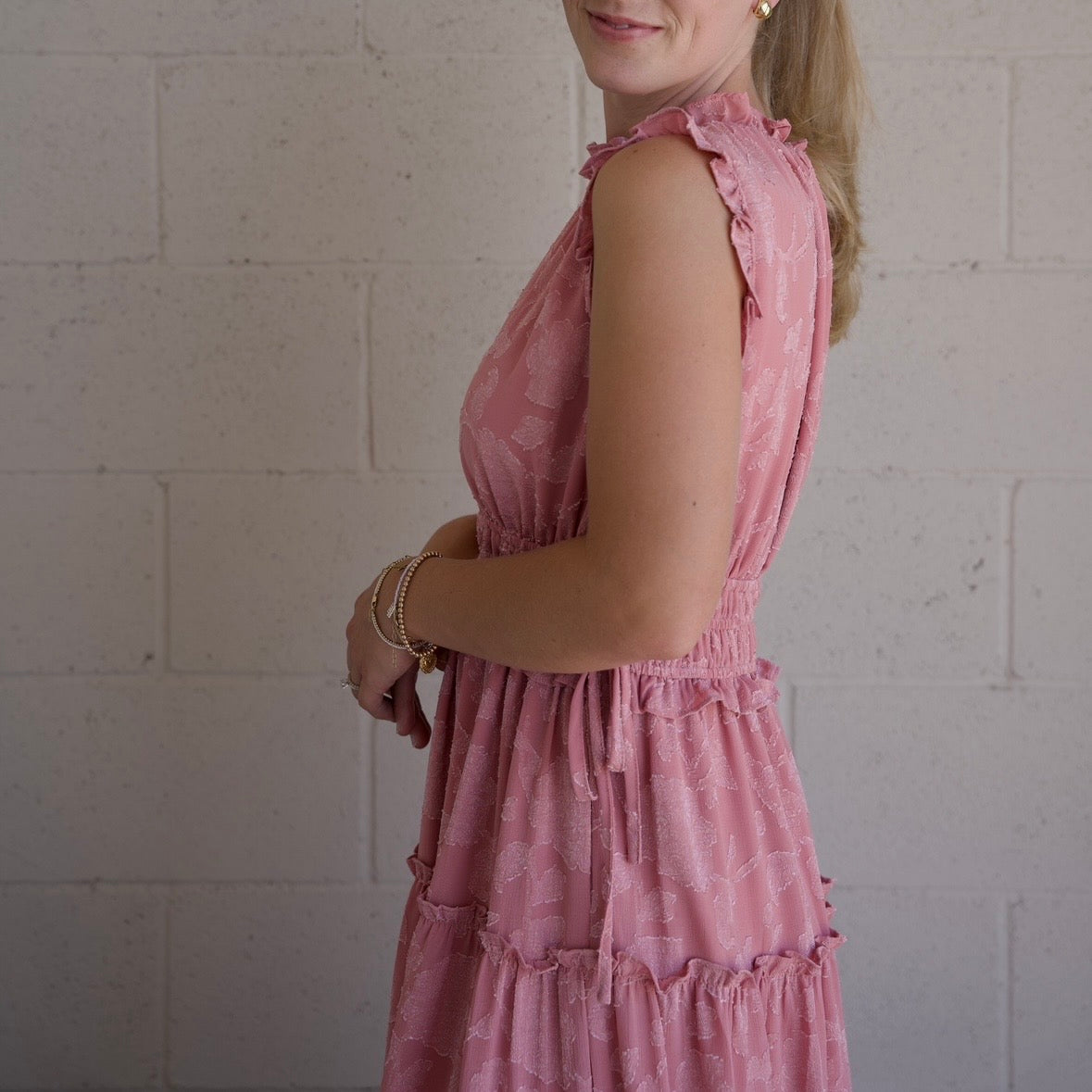 Tiered Floral Maxi Dress