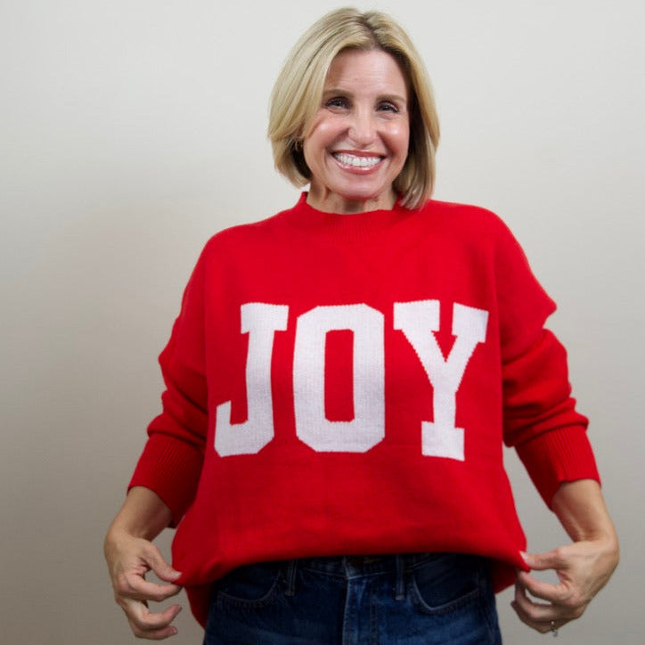 Joy Graphic Oversized Sweater