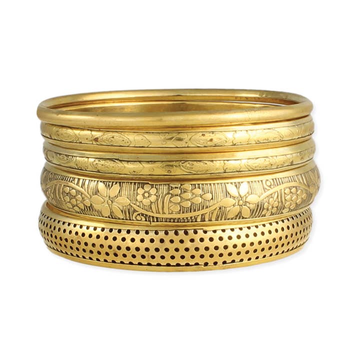 Victorian Vintage Gold Bangles