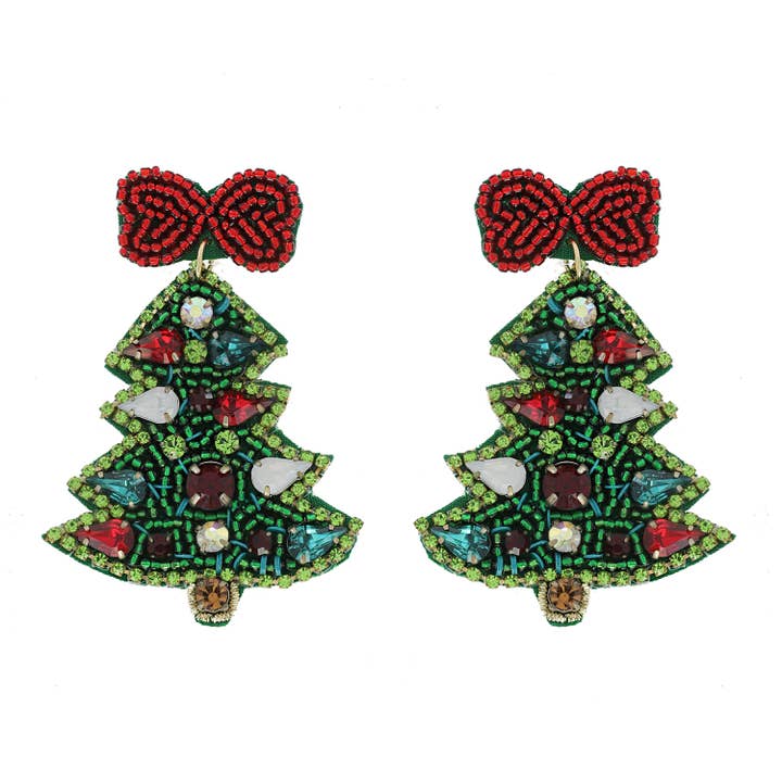 Christmas Jeweled Earrings