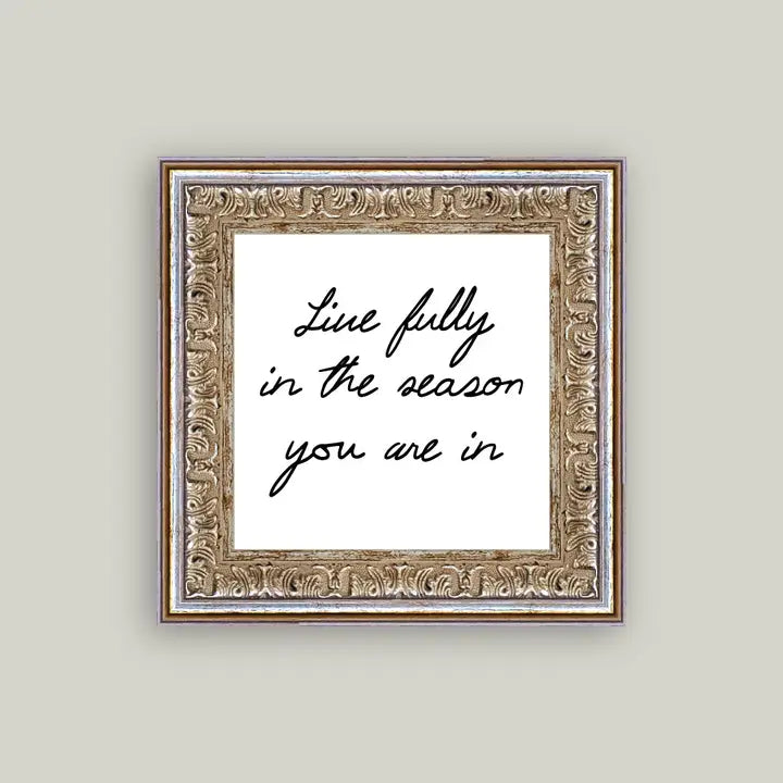 Live Fully Framed Antique Art