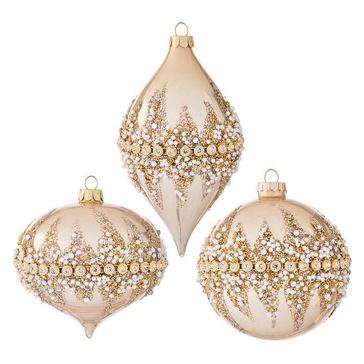 Gold Beaded Ornaments