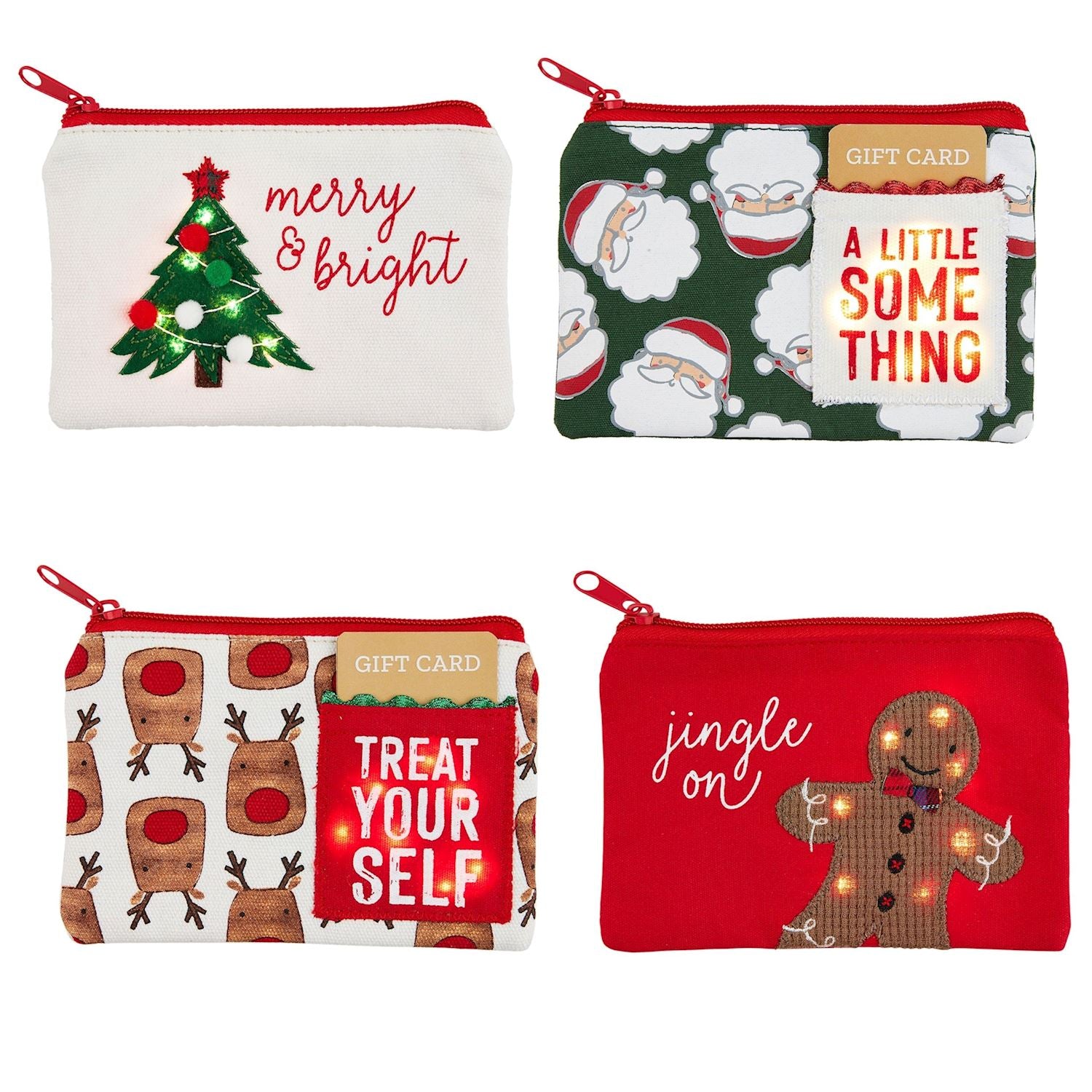 Light Up Christmas Pouches