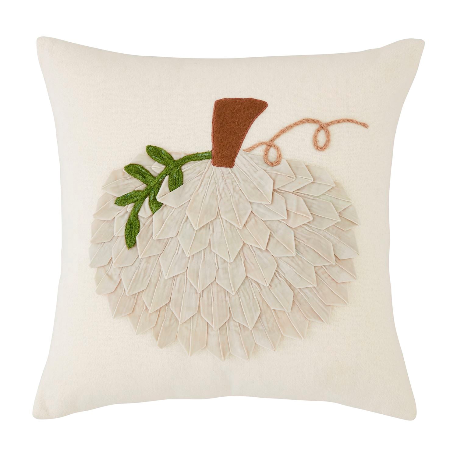 Square Velvet Pumpkin Pillow