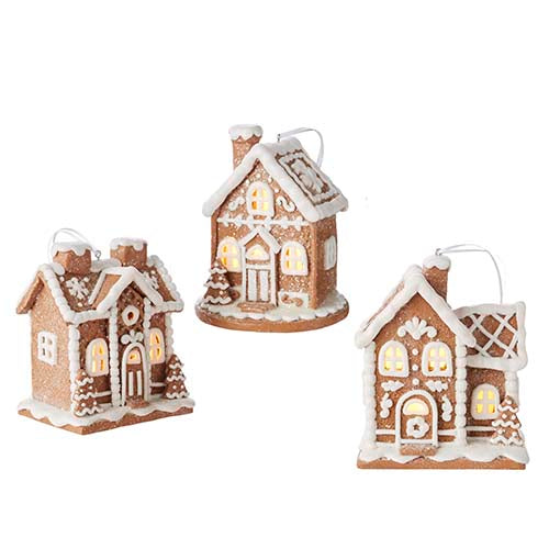 Gingerbread House Lighted Ornament