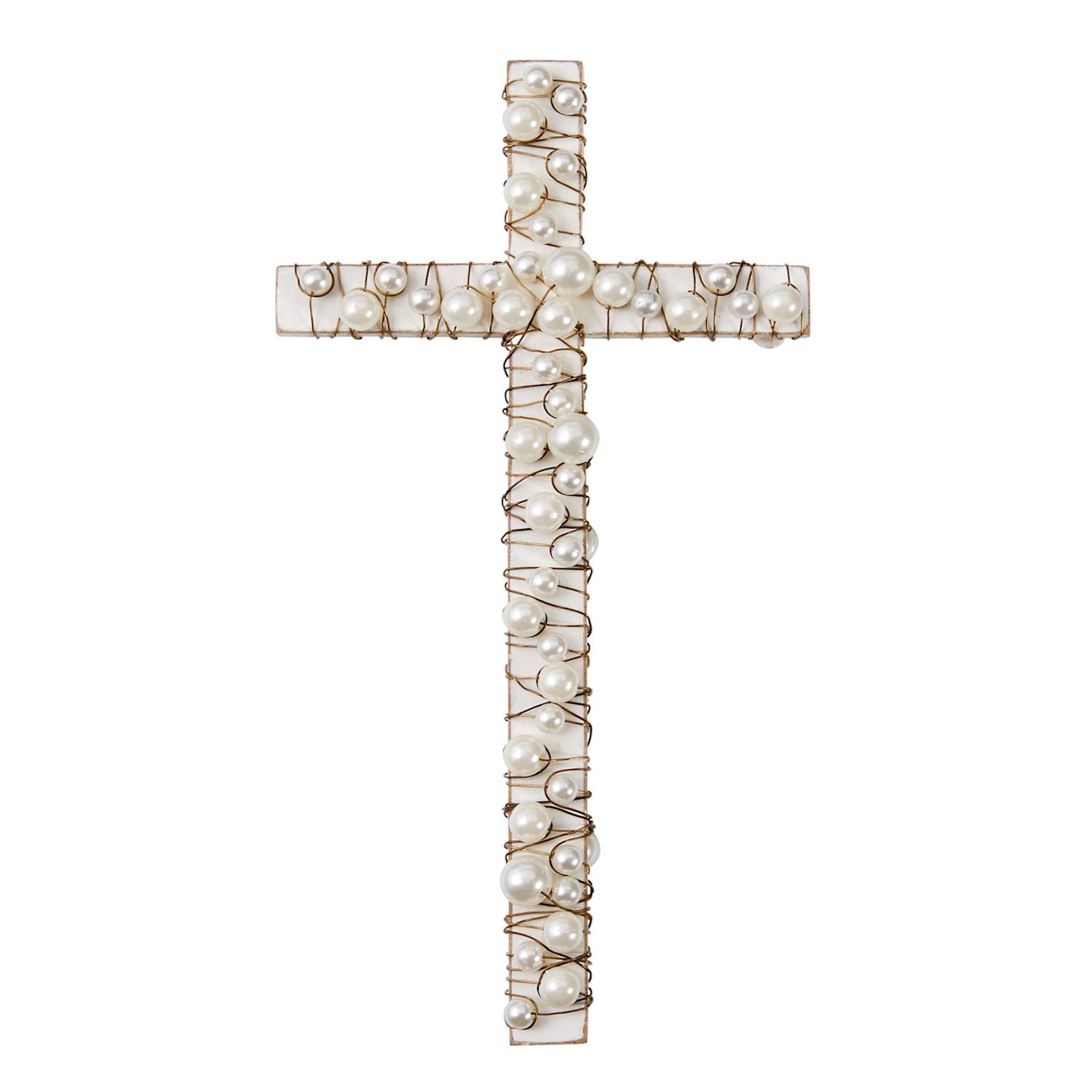Wooden Pearl Cross