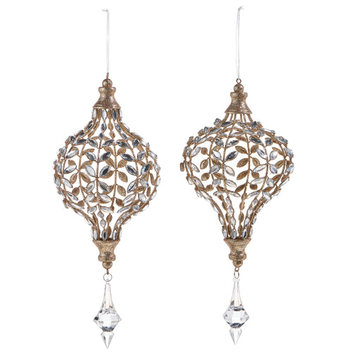 Jeweled Drop Ornament