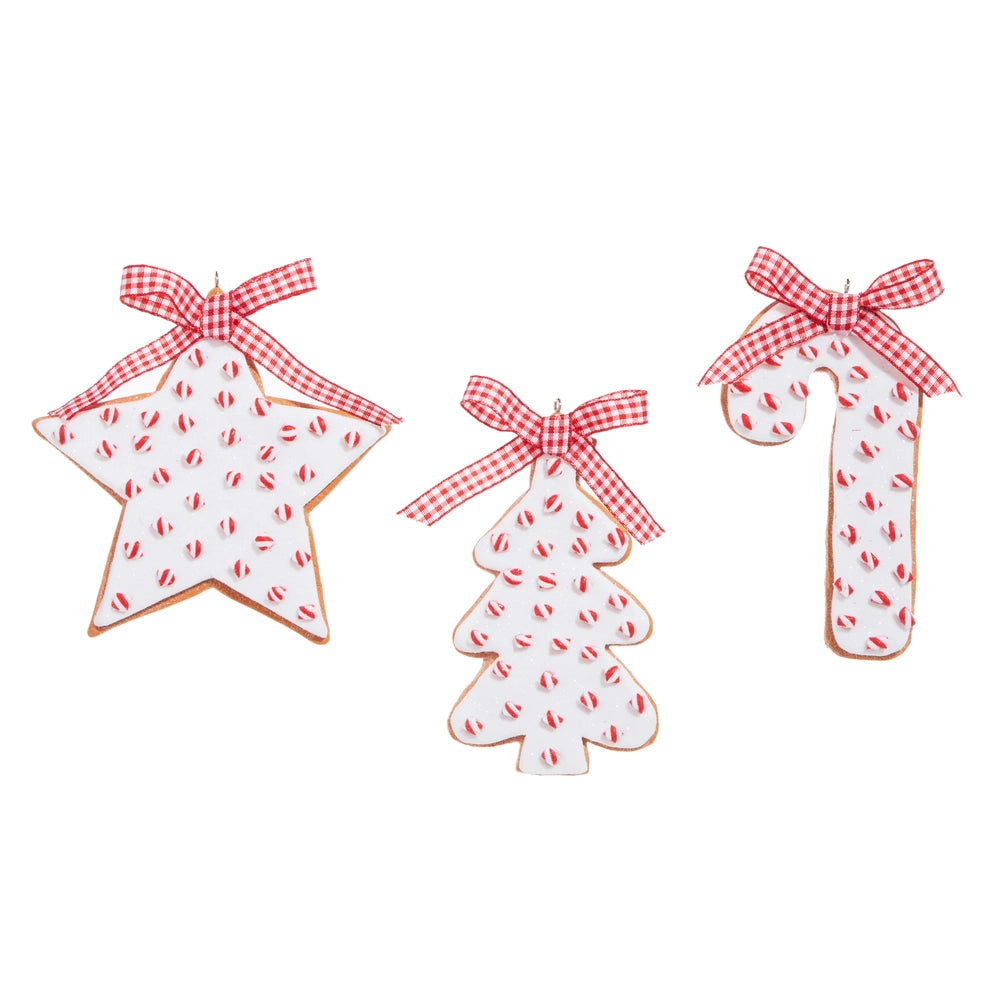 4.5" Peppermint Sprinkle Cookie Ornament