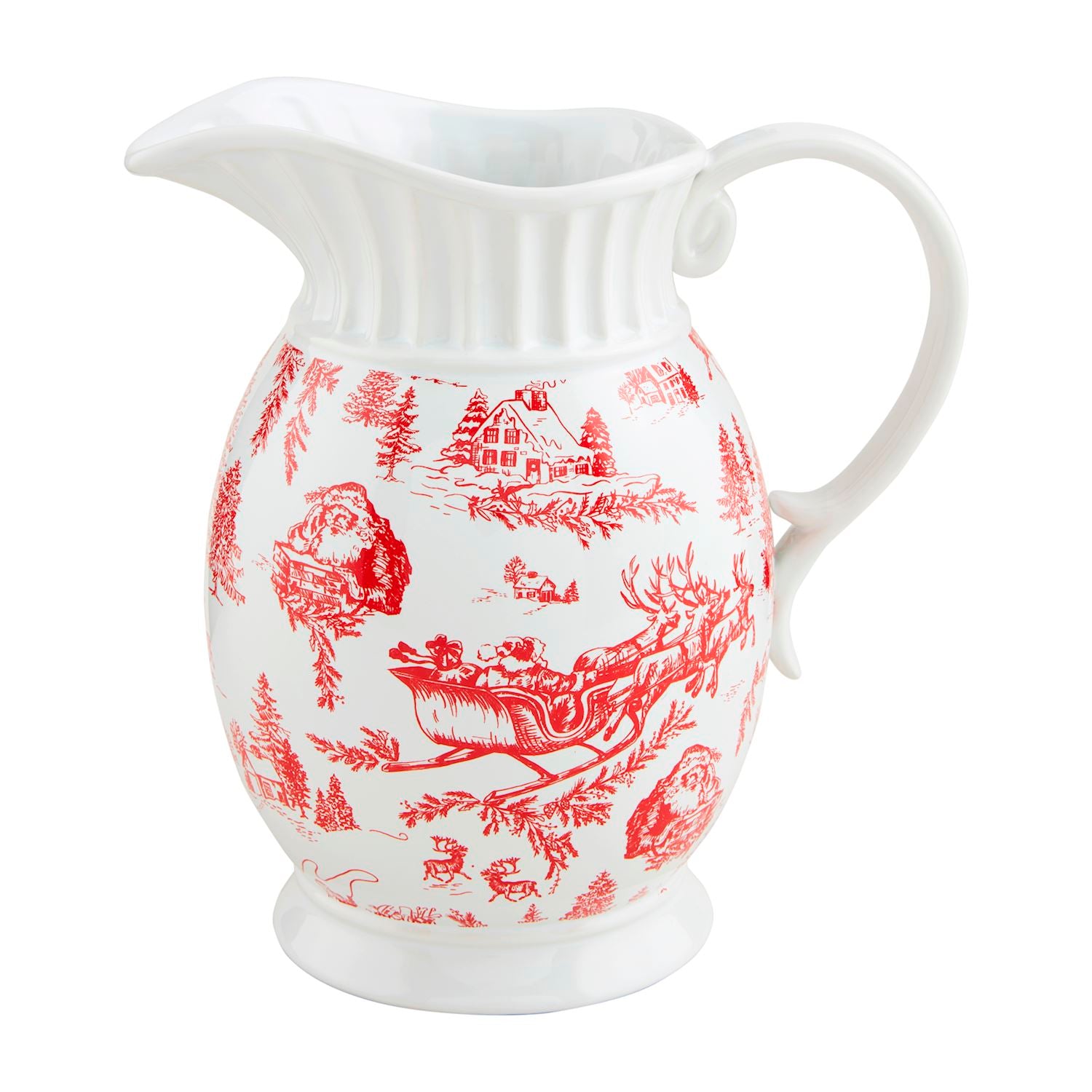 XMAS Toile Pitcher