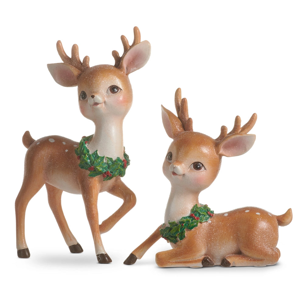 Baby Deer W/ Wreath