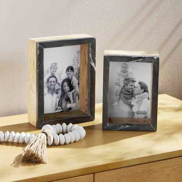 Black Marble Picture Frame