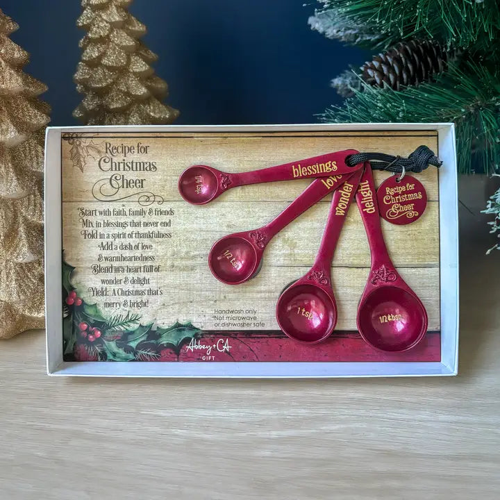 S/4 Christmas Cheer Measuring Spoons