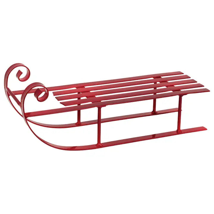12.75" Red Metal Sled