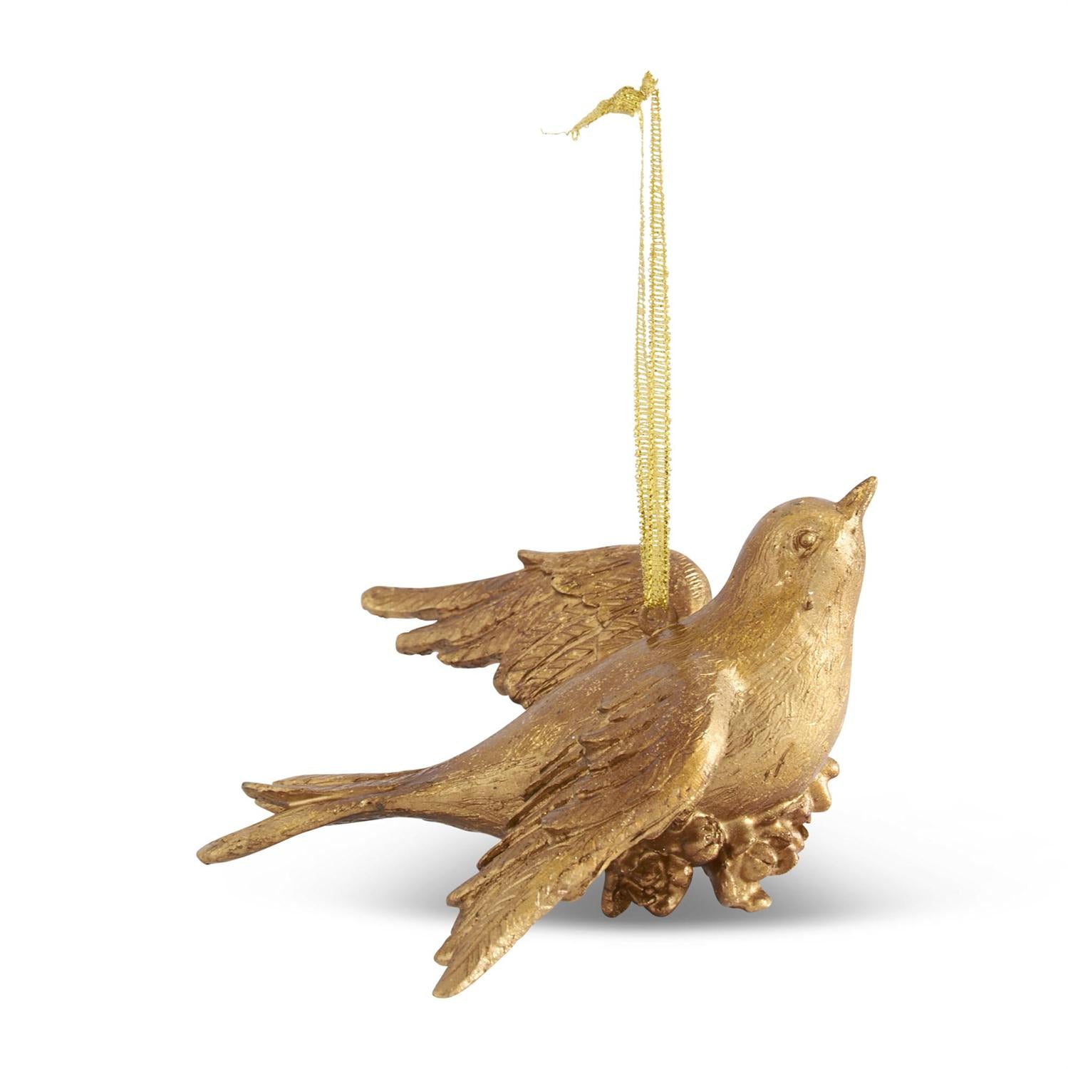 Gold Leaf Bird Ornaments