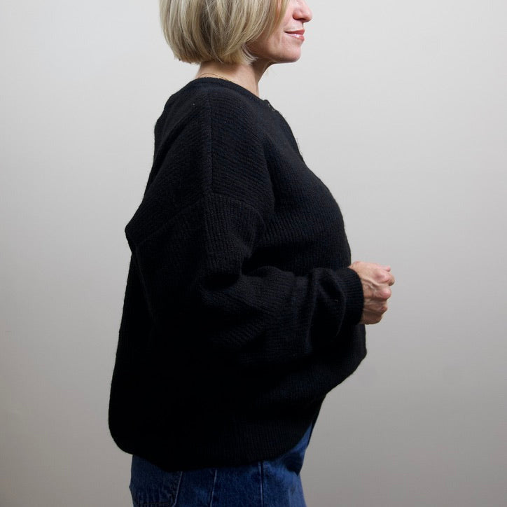Black Knit Cardigan
