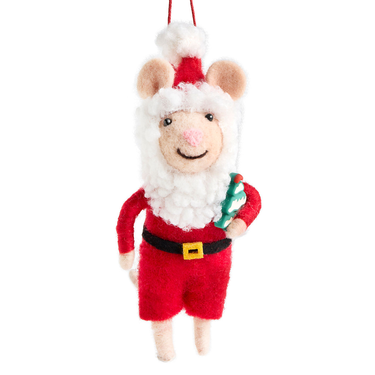 Santa Mouse Ornament