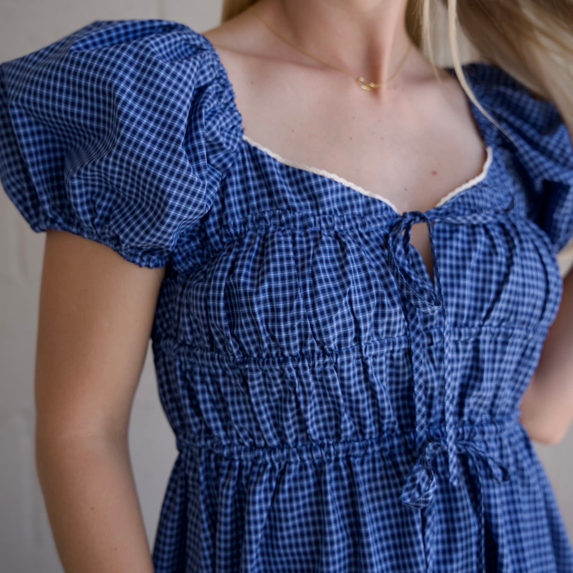 Puff Sleeve Midi Dress