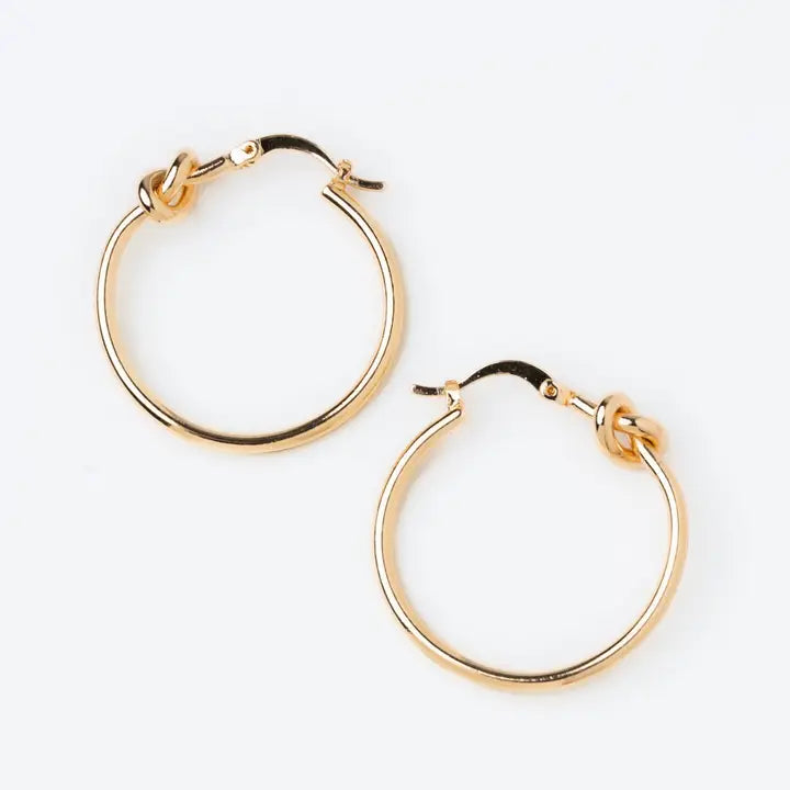 Knotted Hoop Earrings