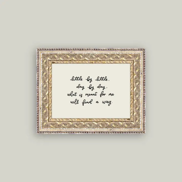 Little By Little Print