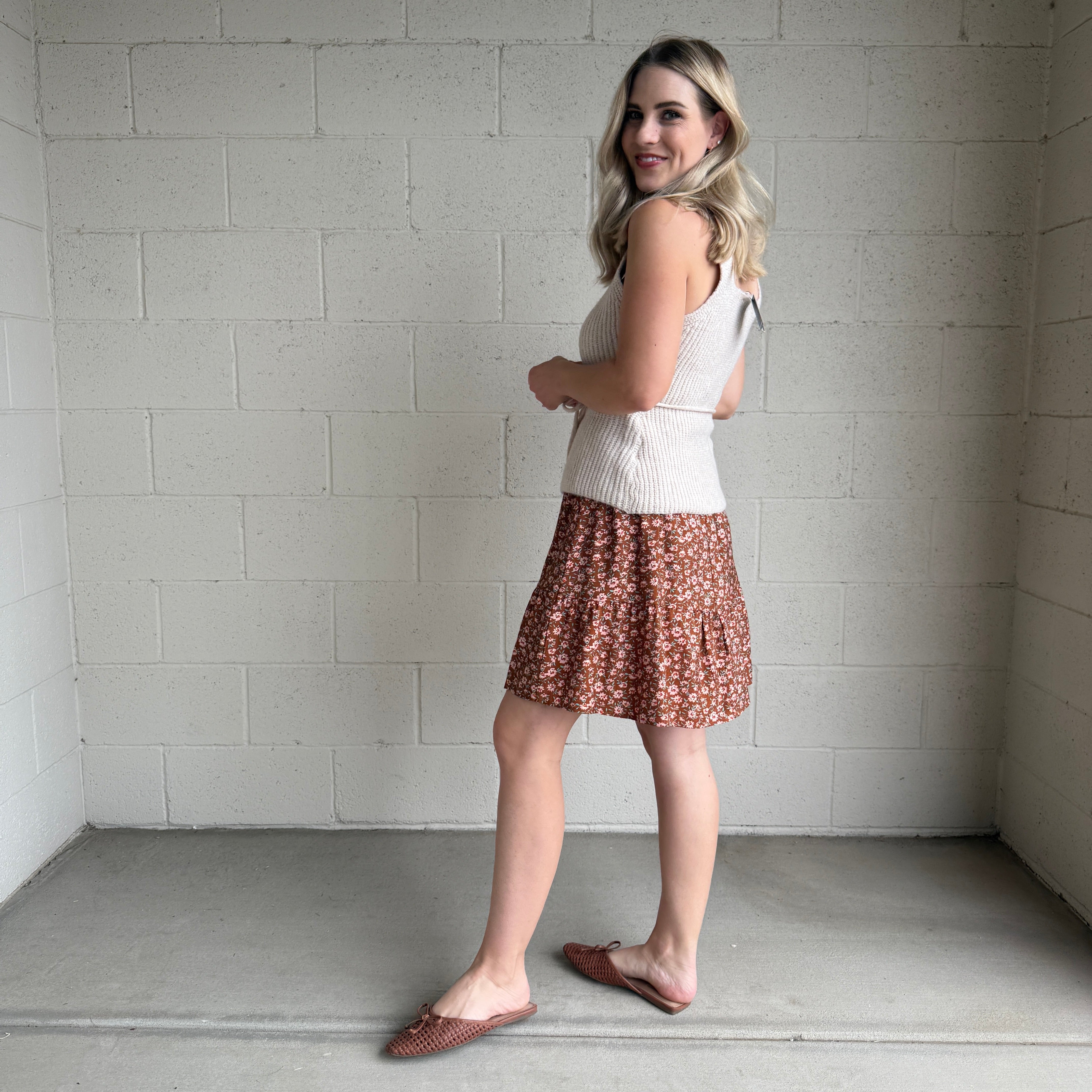 Ditsy Mini Skirt