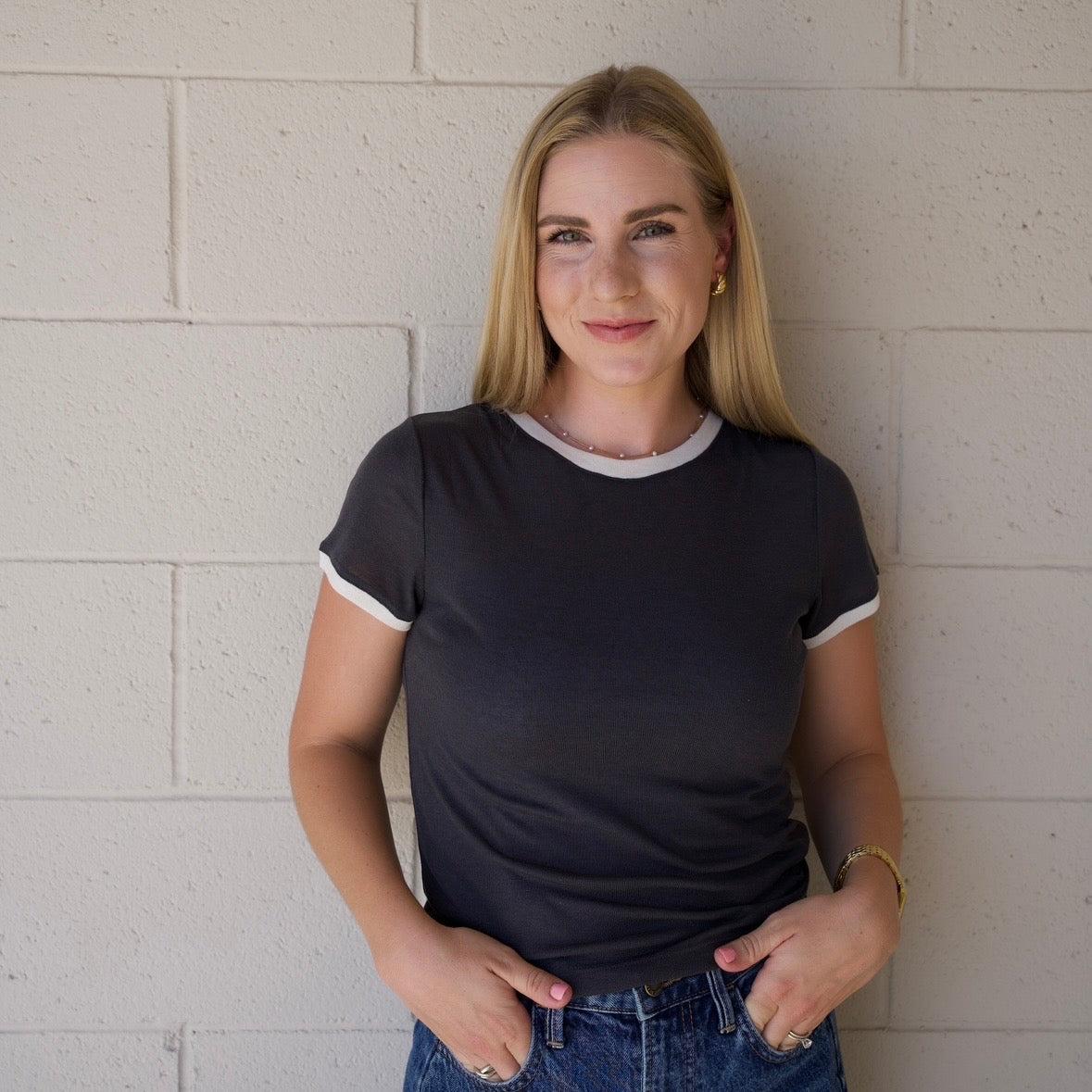 Navy Essential Short Sleeve Tee