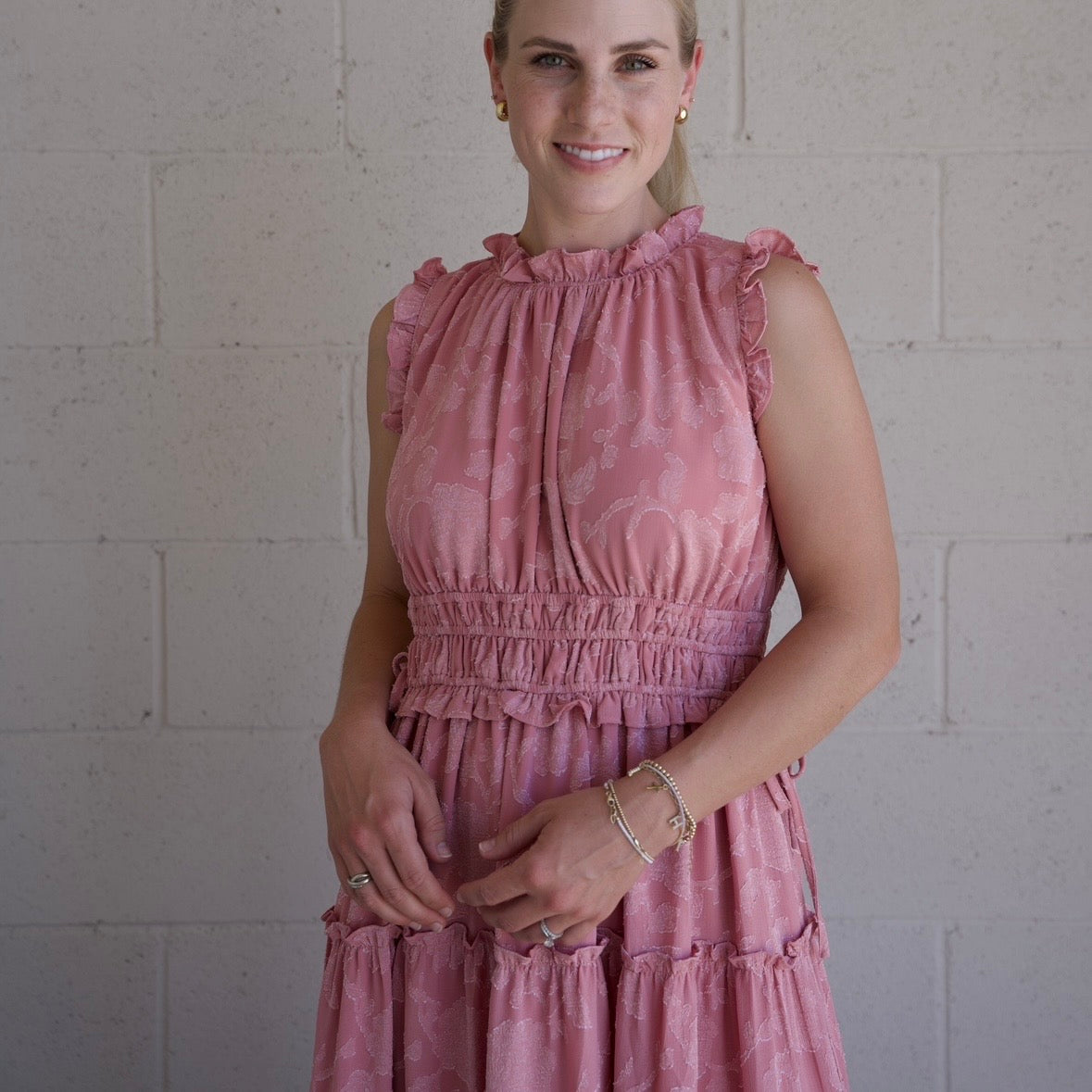 Tiered Floral Maxi Dress