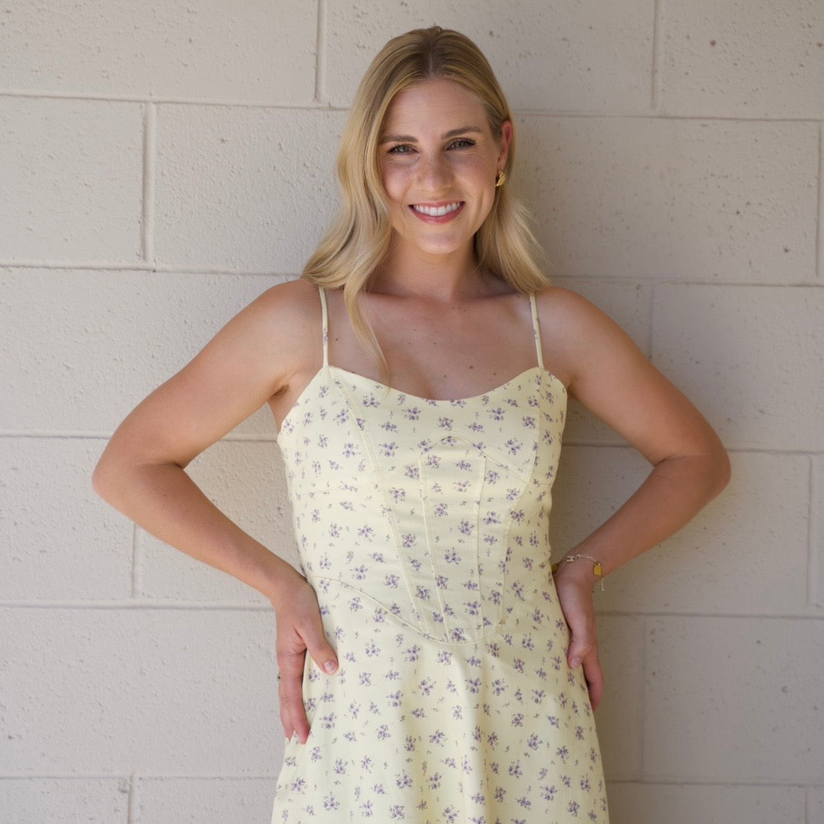 Floral Printed Twill Maxi Dress