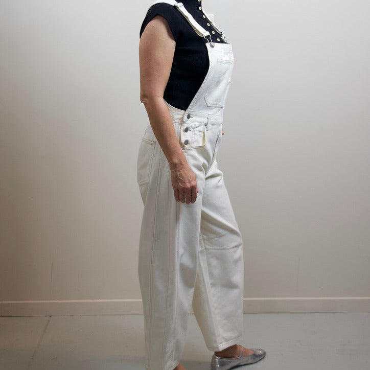 Wide Leg Cropped Overalls