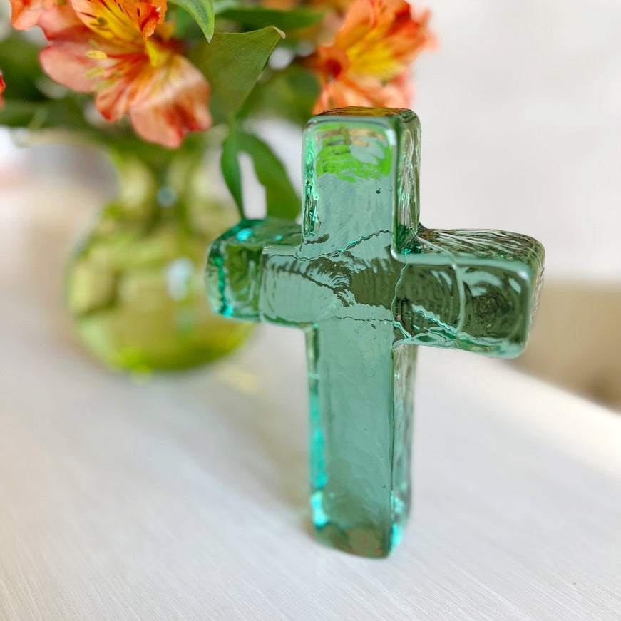 Glass Cross Gift Set