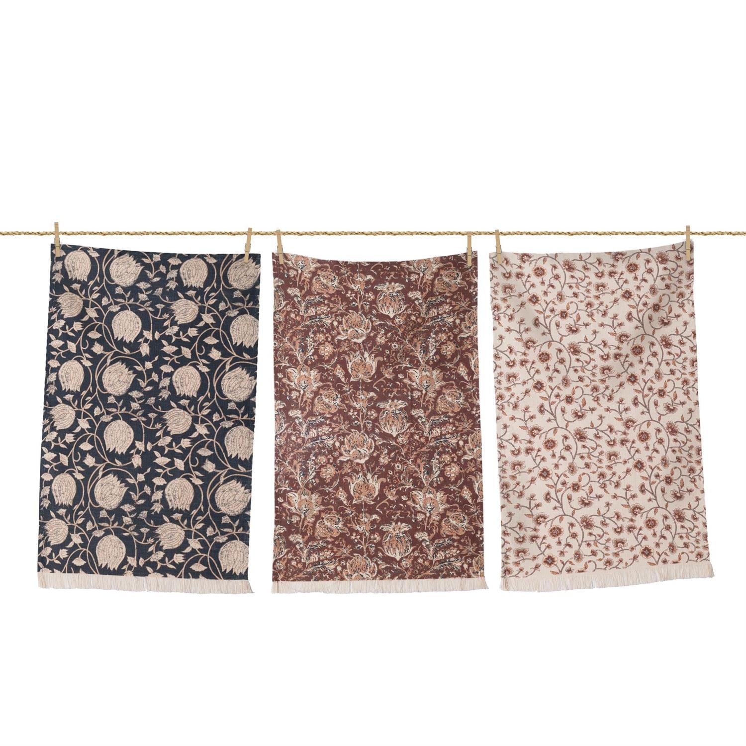 Floral Print Tea Towel